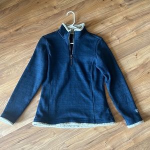 Blue Heathered Kuhl 1/4 zip top